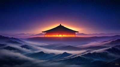 现代摩天大楼楼顶格斗场景，两位动作演员在夕阳逆光中交手，画面张力十足